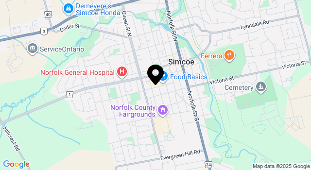 simcoe-town-centre map