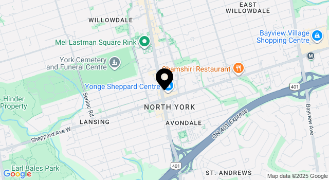yonge-sheppard-center map