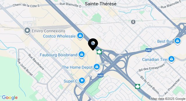 faubourg-boisbriand map