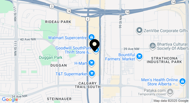 southpark-centre map