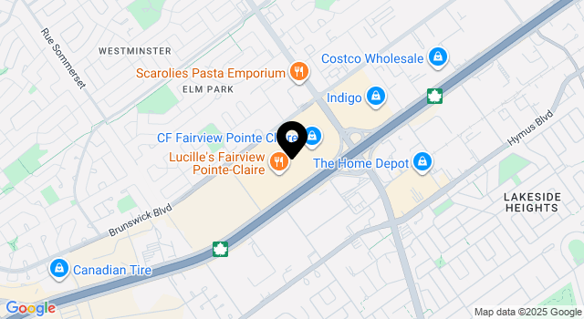 fairview-pointe-claire map