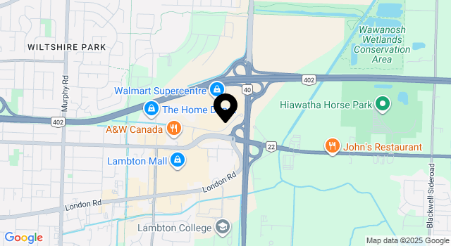 smart-centres-sarnia map