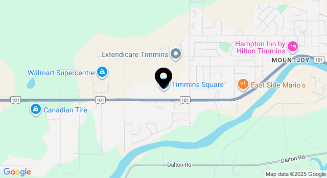 timmins-square-sc map
