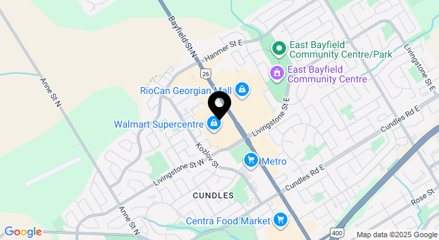 smart-centres-barrie-north map