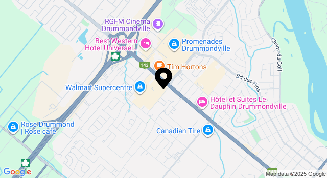 smart-centres-drummondville map