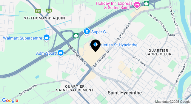 galeries-st-hyacinthe map