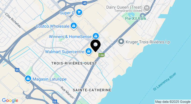 carrefour-trois-rivieres-ouest map