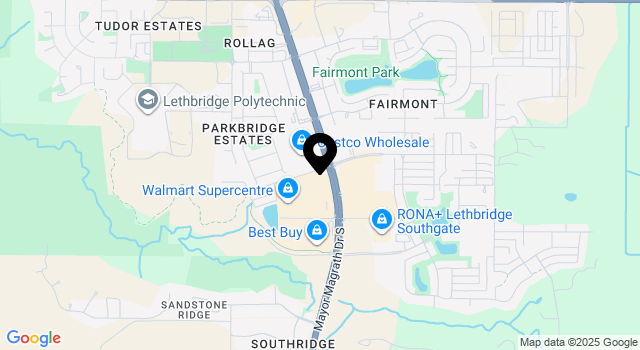 Leftdridge Rent. Map Reitmans Lethbridge | Heures et itinéraire