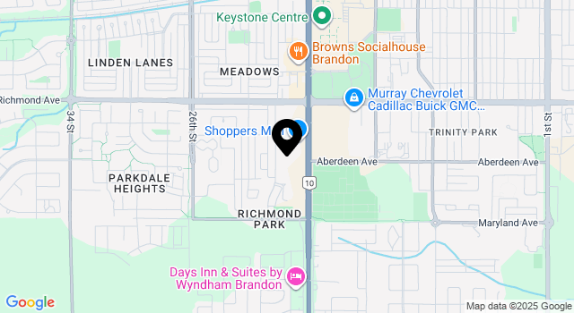 shoppers-mall-brandon map