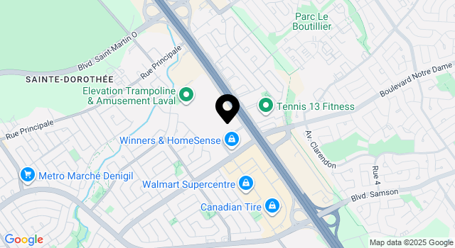 smart-centres-laval-ouest map