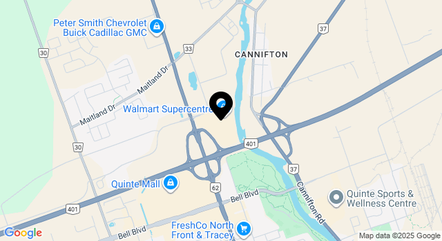 belleville-walmart-centre map