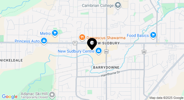 new-sudbury-centre map